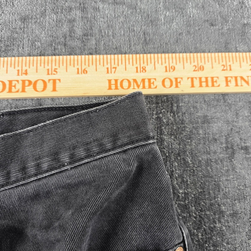 Vtg Y2K Levis 505 Jeans Mens 38x32 Black Regular Straight Grunge Skater Faded - Picture 2 of 12